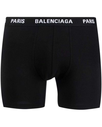 Bomull boksershorts Balenciaga svart