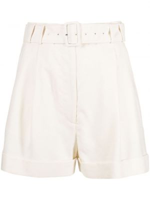 Shorts mit plisseefalten Lardini weiß