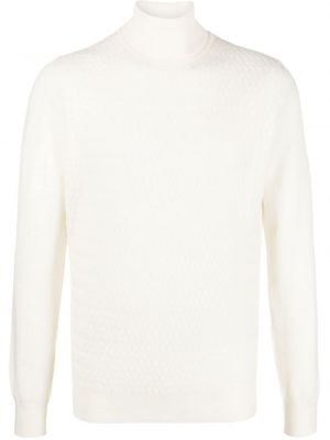 Вълнен пуловер Corneliani бяло