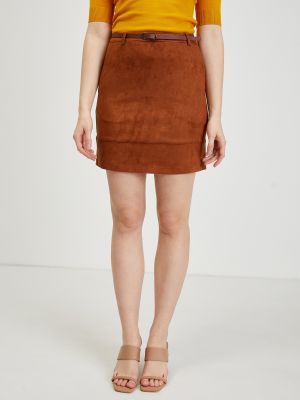 Zomšinis sijonas Orsay ruda