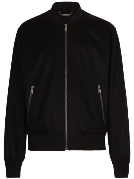 Kašmírová bomber bunda na zip Dolce & Gabbana