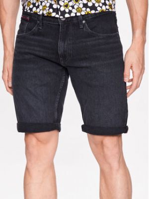 Džínsové šortky Tommy Jeans čierna
