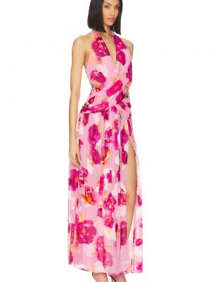 Платье в цветочек Nbd розовое