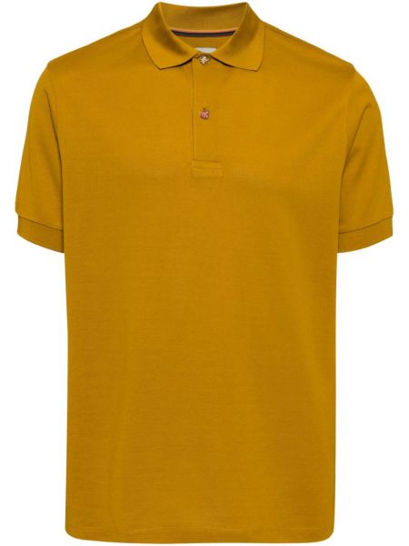 Polo majica z gumbi Paul Smith rumena