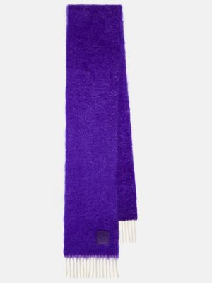 Echarpe en laine en mohair Loewe violet