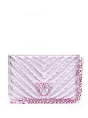 Pikowany portfel Pinko fioletowy