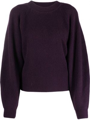 Кашмирен вълнен пуловер Isabel Marant виолетово