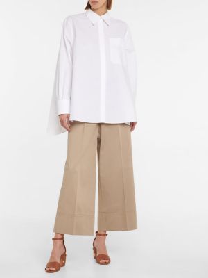 Oversize hemd aus baumwoll Valentino weiß
