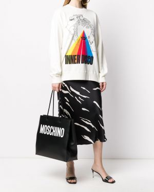 Shopper handtasche mit print Moschino schwarz