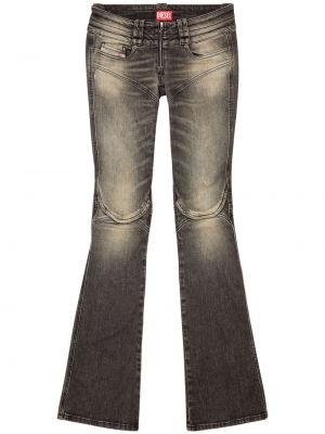 Jeans bootcut taille basse large Diesel