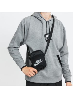 Taška přes rameno na zip s kapsami Nike - bílá