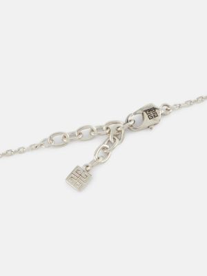 Ogrlica z vzorcem srca Givenchy srebrna
