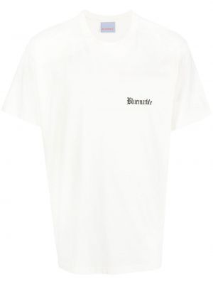 T-shirt con stampa Bluemarble bianco