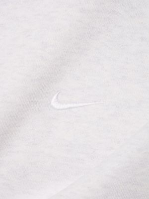 Bluza z kapturem bawełniana Nike brązowa