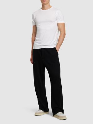 Βαμβακερή μπλούζα lyocell Cdlp λευκό