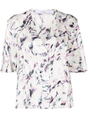 Блуза на цветя с v-образно деколте Iro