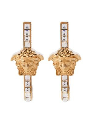 Kolczyki z kryształkami Versace złote