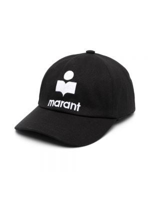 Czarna czapka z daszkiem Isabel Marant