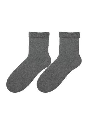Меланжирани чорапи Bratex сиво