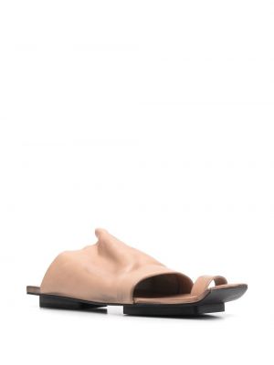 Kožené sandály Uma Wang béžové