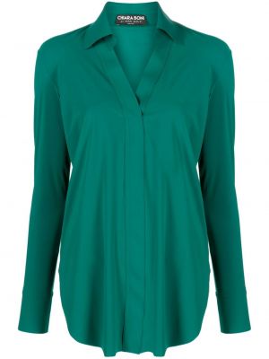 Chemise à col v Chiara Boni La Petite Robe vert