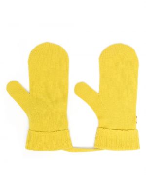 Haftowane rękawiczki Chinti & Parker żółte
