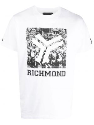 Bombažna majica s potiskom John Richmond