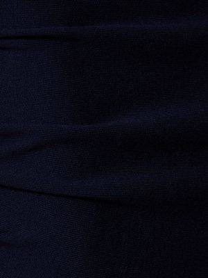 Falda midi de lana de punto Gabriela Hearst azul