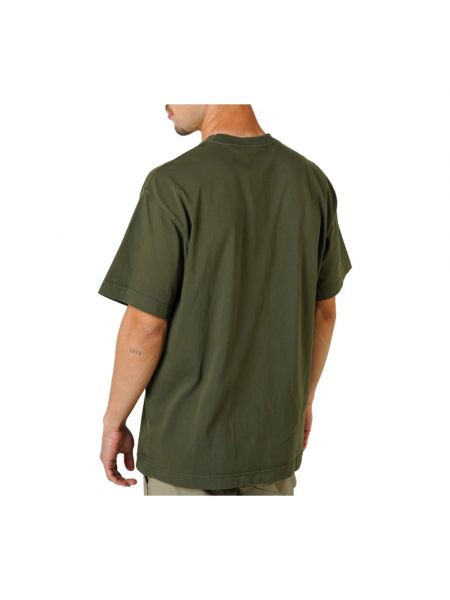 Koszulka bawełniana z nadrukiem Carhartt Wip zielona