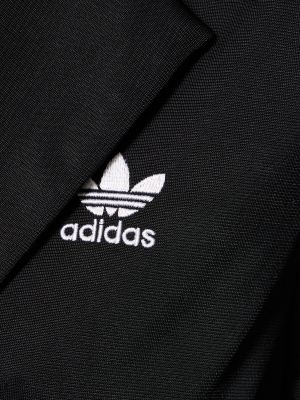 Pruhované sako Adidas Originals čierna