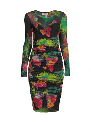 Мини-платье Tropical Illusion с рюшами Fuzzi, разноцветный
