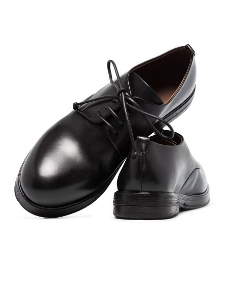 Mežģīņu derbija stila kurpes ar šņorēm Marsell melns