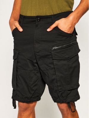 Kratke hlače s patentnim zatvaračem bootcut s uzorkom zvijezda G-star Raw crna
