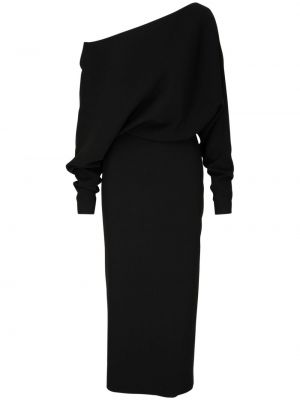 Aszimmetrikus midi ruha Khaite fekete