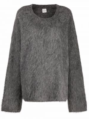 Jersey de alpaca de tela jersey jaspeado Totême gris