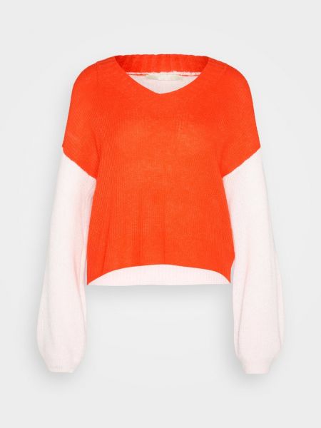 Sweter Edc By Esprit pomarańczowy