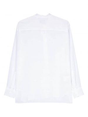 Przezroczysta koszula bawełniana Lardini biała