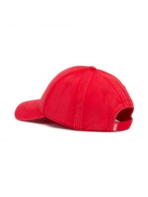 Medvilninis kepurė su snapeliu Diesel raudona