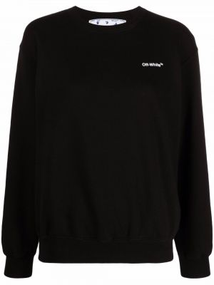 Gestreifter sweatshirt mit print Off-white