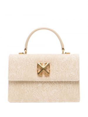 Spitzen shopper handtasche Off-white