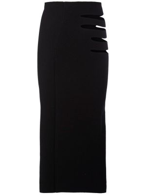 Midi suknja od viskoze Alessandro Vigilante crna