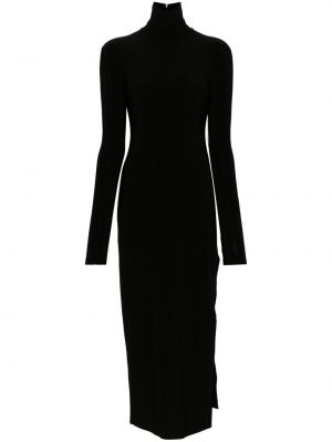 Dlouhé šaty jersey Norma Kamali černé