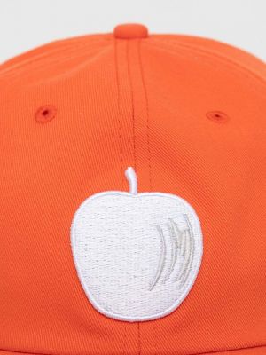 Хлопковая кепка с аппликацией United Colors Of Benetton оранжевая