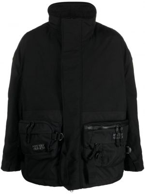 Vetrovka na zips s vreckami Junya Watanabe čierna