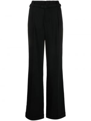 Плисирани панталон Ralph Lauren Collection черно