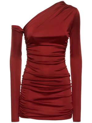 Μίντι φόρεμα από ζέρσεϋ ντραπέ The Andamane κόκκινο
