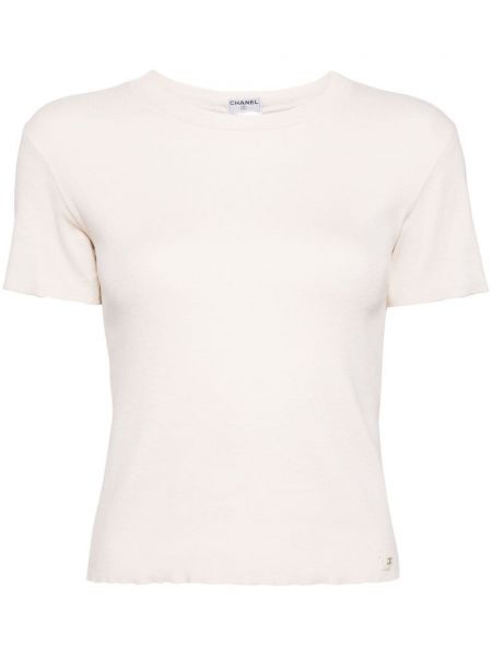 T-shirt Chanel Pre-owned beige