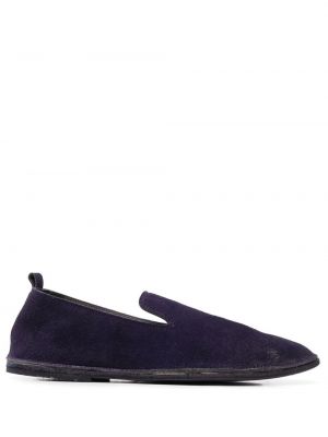 Pantofi loafer din piele de căprioară slip-on Marsell violet