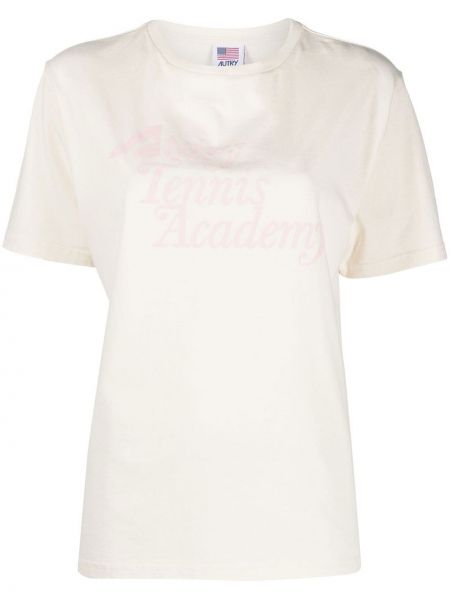 T-shirt con stampa Autry bianco