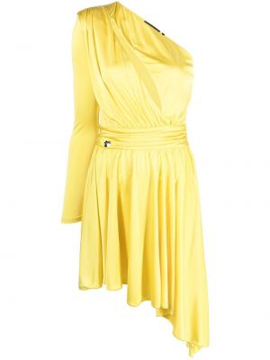 Plisované koktejlové šaty Philipp Plein žluté